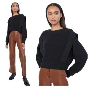 Aritzia Babaton Grazia Black Sweater. NWT XL